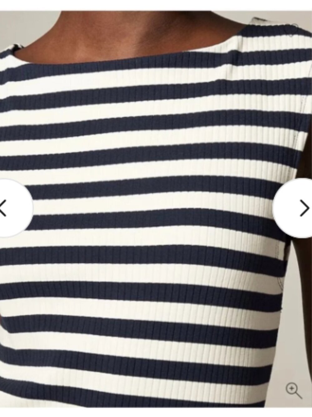 J. Crew Ribbed Knit boatneck midi dress in stripes Size Small NWT - Picture 3 of 11